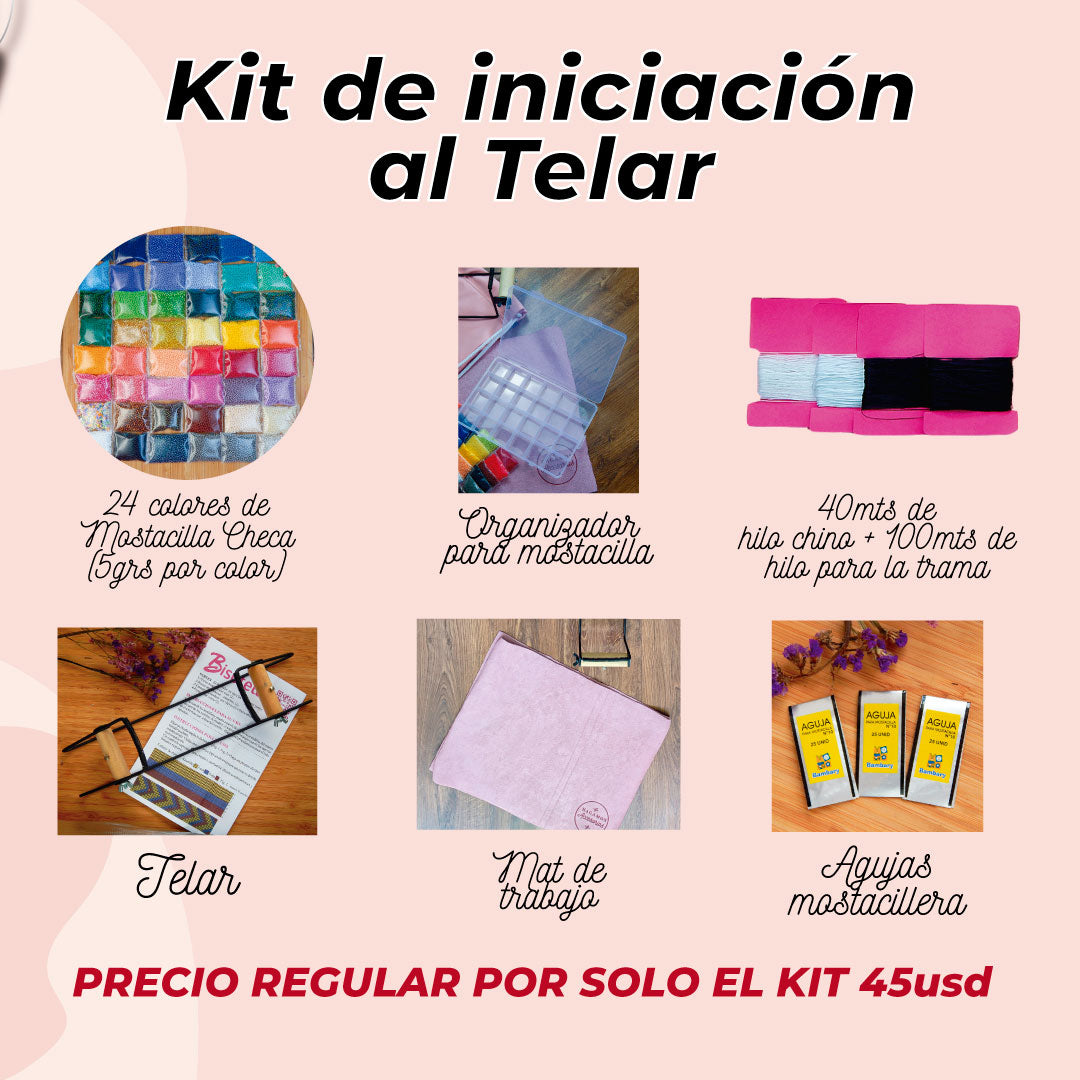 Kit de brazaletes en telar